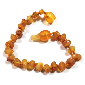 Baltic Amber Caramel - 5.5 Bracelet / Anklet - Pop Clasp - Baltic Amber Jewelry