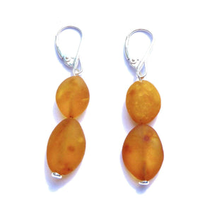 Baltic Amber Caramel - Pair Of Earrings - Baltic Amber Jewelry