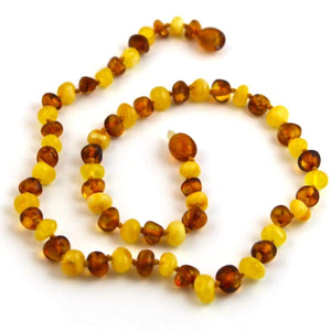 Baltic Amber Milk & Cognac - 16 Necklace - Baltic Amber Jewelry