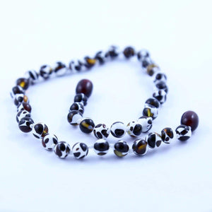 Baltic Amber Mosaic - 14 Necklace - Twist Clasp - Baltic Amber Jewelry