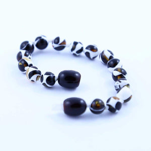 Baltic Amber Mosaic - 5.5 Bracelet / Anklet - Twist Clasp - Baltic Amber Jewelry