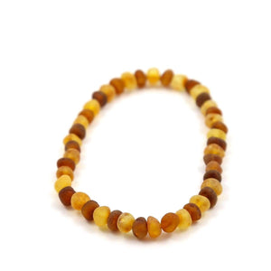 Baltic Amber Nutmeg & Lemondrop - 7 Bracelet - Baltic Amber Jewelry
