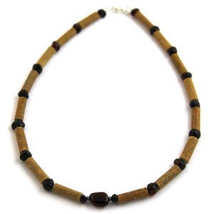 Hazel-Amber Dark Amber - 11 Necklace - Lobster Claw Clasp - Hazelwood & Baltic Amber Jewelry