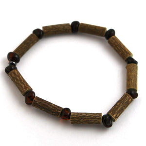 Hazel-Amber Dark Cherry - 7 Bracelet - Hazelwood & Baltic Amber Jewelry