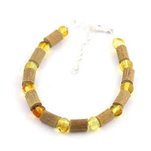 Hazel-Amber Honey Amber - 6-7 Adjustable Anklet - Lobster Claw Clasp - Hazelwood & Baltic Amber Jewelry