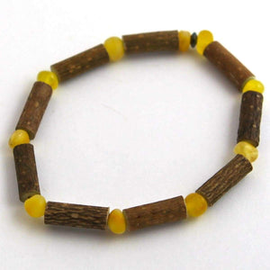 Hazel-Amber Milk & Butter - 7 Bracelet - Hazelwood & Baltic Amber Jewelry