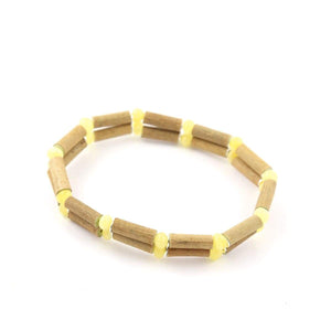 Hazel-Amber Milk & Butter - 7 Double Bracelet - Hazelwood & Baltic Amber Jewelry