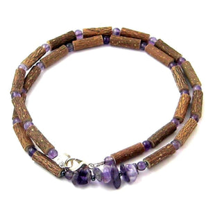 Hazel-Gemstone Amethyst Chip - 16 Necklace - Hazelwood & Gemstone Jewelry