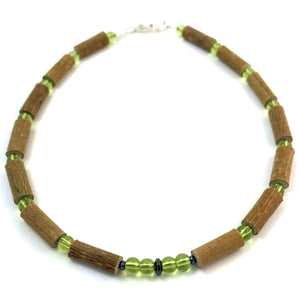 Hazel-Gemstone Green Peridot - 11 Necklace - Lobster Claw Clasp - Hazelwood & Gemstone Jewelry