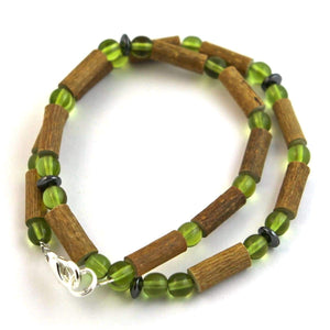 Hazel-Gemstone Green Peridot - 16 Necklace - Lobster Claw Clasp - Hazelwood & Gemstone Jewelry