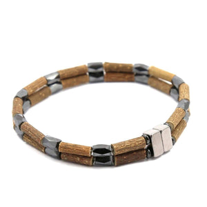 Hazel-Magnetic Double Twist Hematite - 7 Bracelet - Hazelwood & Magnetic Jewelry