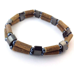 Hazelwood All Hematite - 7 Double Bracelet - Hazelwood Jewelry