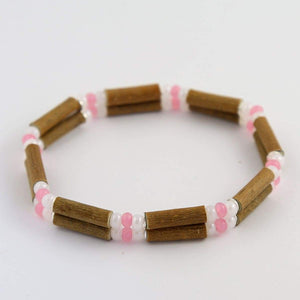 Hazelwood Pink & White - 7 Double Bracelet - Hazelwood Jewelry