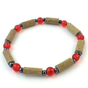 Hazelwood Red & Hematite - 7 Bracelet - Hazelwood Jewelry