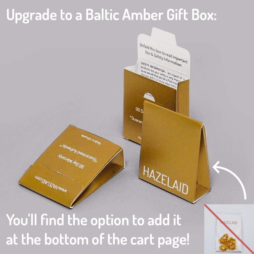 Hazelaid Baltic Amber Jewelry Gift Box Option