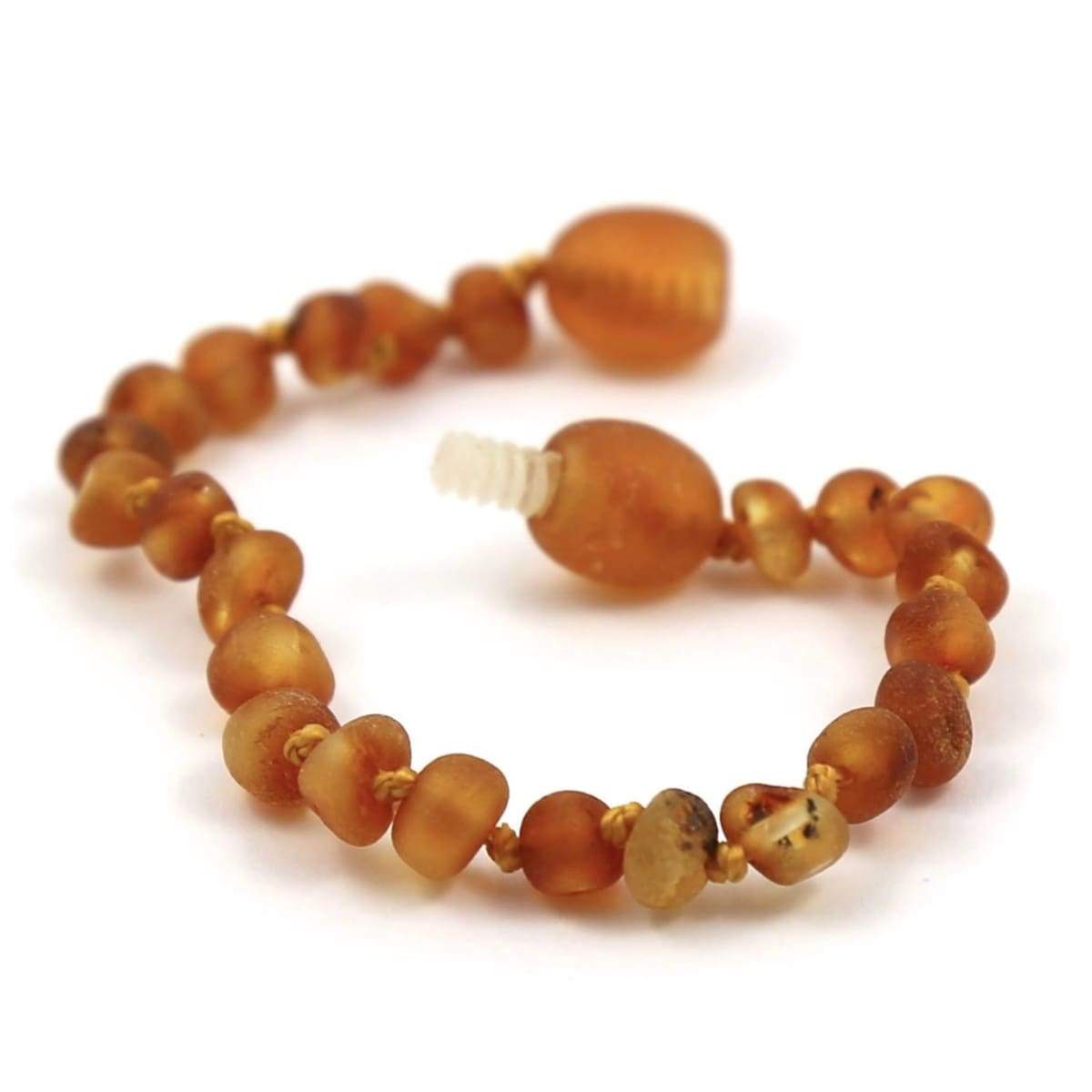 Baltic Amber Caramel - 5.5 Bracelet / Anklet - Twist Clasp - Baltic Amber Jewelry