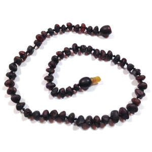 Baltic Amber Coffee - 12 Necklace - Pop Clasp - Baltic Amber Jewelry