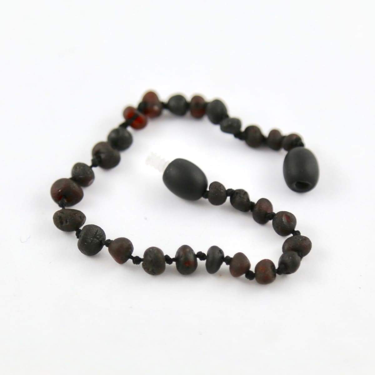 Baltic Amber Coffee - 5.5 Bracelet / Anklet - Twist Clasp - Baltic Amber Jewelry