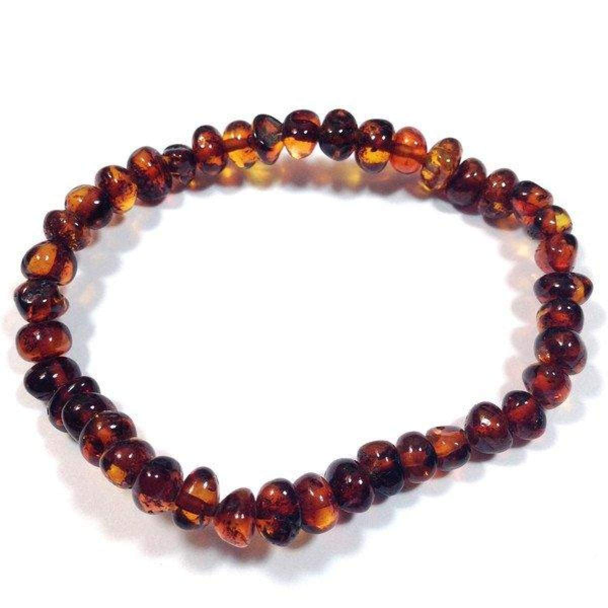 Baltic Amber Dark Cognac - 7 Bracelet - Baltic Amber Jewelry