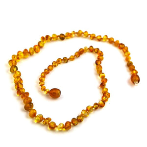 Baltic Amber Honey For Teens & Adults - 16 Necklace - Baltic Amber Jewelry