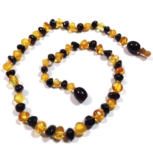 Baltic Amber Lemon & Cherry - 12 Necklace - Pop Clasp - Baltic Amber Jewelry