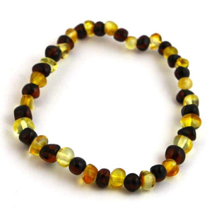 Baltic Amber Lemon & Cherry - 7 Bracelet - Baltic Amber Jewelry