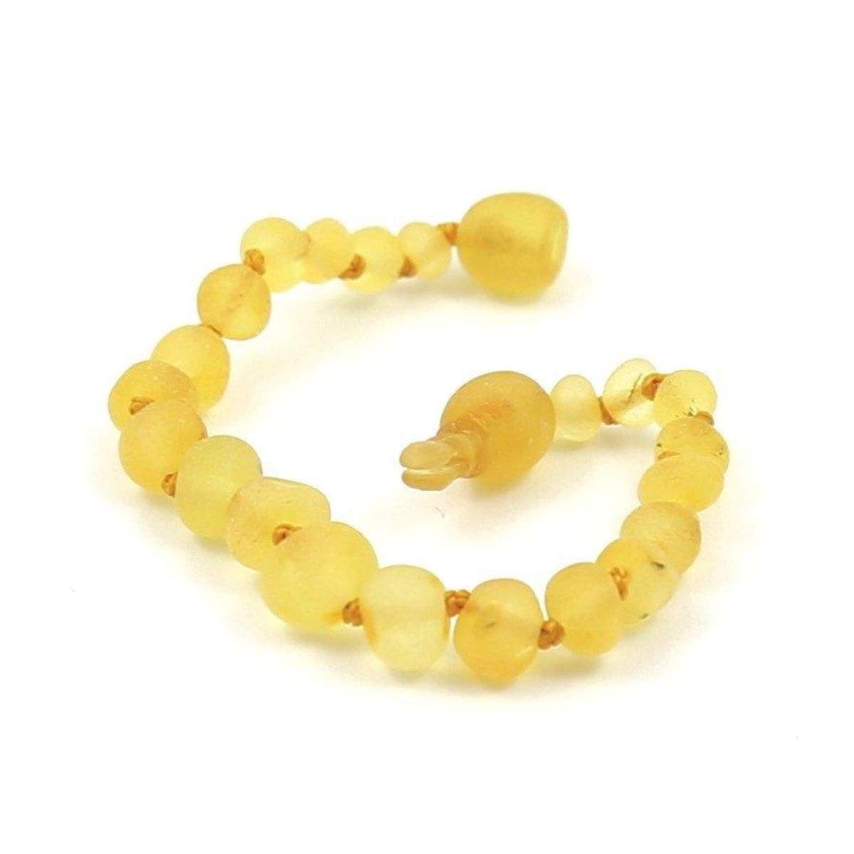 Baltic Amber Lemondrop - 5.5 Bracelet / Anklet - Pop Clasp - Baltic Amber Jewelry