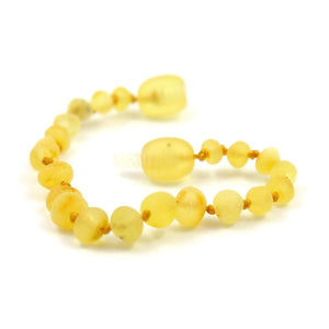Baltic Amber Lemondrop - 5.5 Bracelet / Anklet - Twist Clasp - Baltic Amber Jewelry