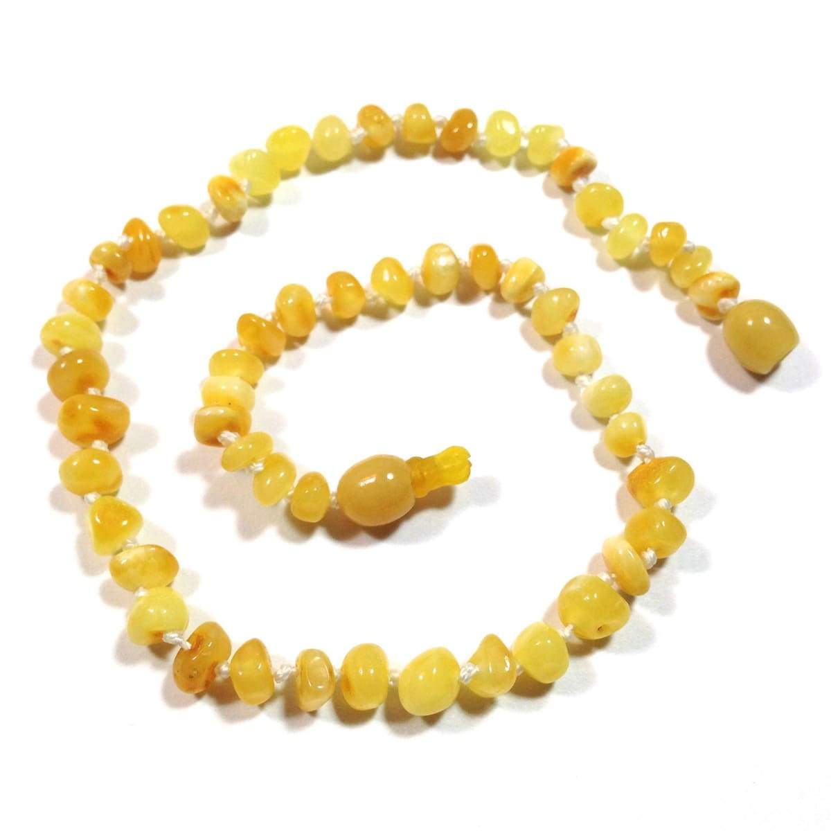 Baltic Amber Milk &amp; Butter - 12 Necklace - Pop Clasp - Baltic Amber Jewelry