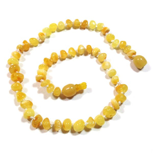 Baltic Amber Milk & Butter - 12 Necklace - Pop Clasp - Baltic Amber Jewelry