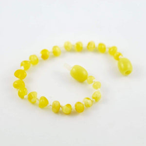 Baltic Amber Milk & Butter - 5.5 Bracelet / Anklet - Twist Clasp - Baltic Amber Jewelry