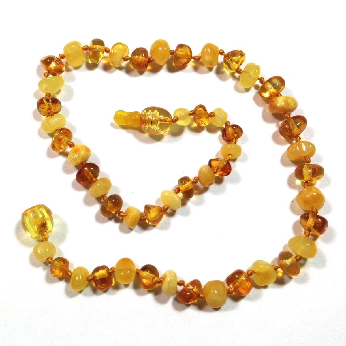Baltic Amber Milk &amp; Honey - 12 Necklace - Pop Clasp - Baltic Amber Jewelry