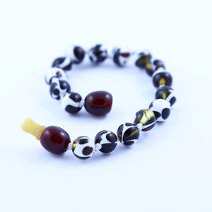 Baltic Amber Mosaic - 5.5 Bracelet / Anklet - Pop Clasp - Baltic Amber Jewelry