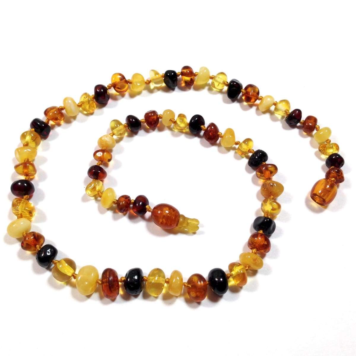 Antique Genuine Natural Baltic Cognac Large Amber Beads Necklace 86 g 27
