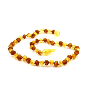 Baltic Amber Nutmeg & Lemondrop - 12 Necklace - Pop Clasp - Baltic Amber Jewelry