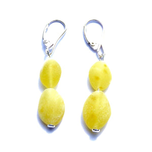 Baltic Amber Super Butter - Pair Of Earrings - Baltic Amber Jewelry