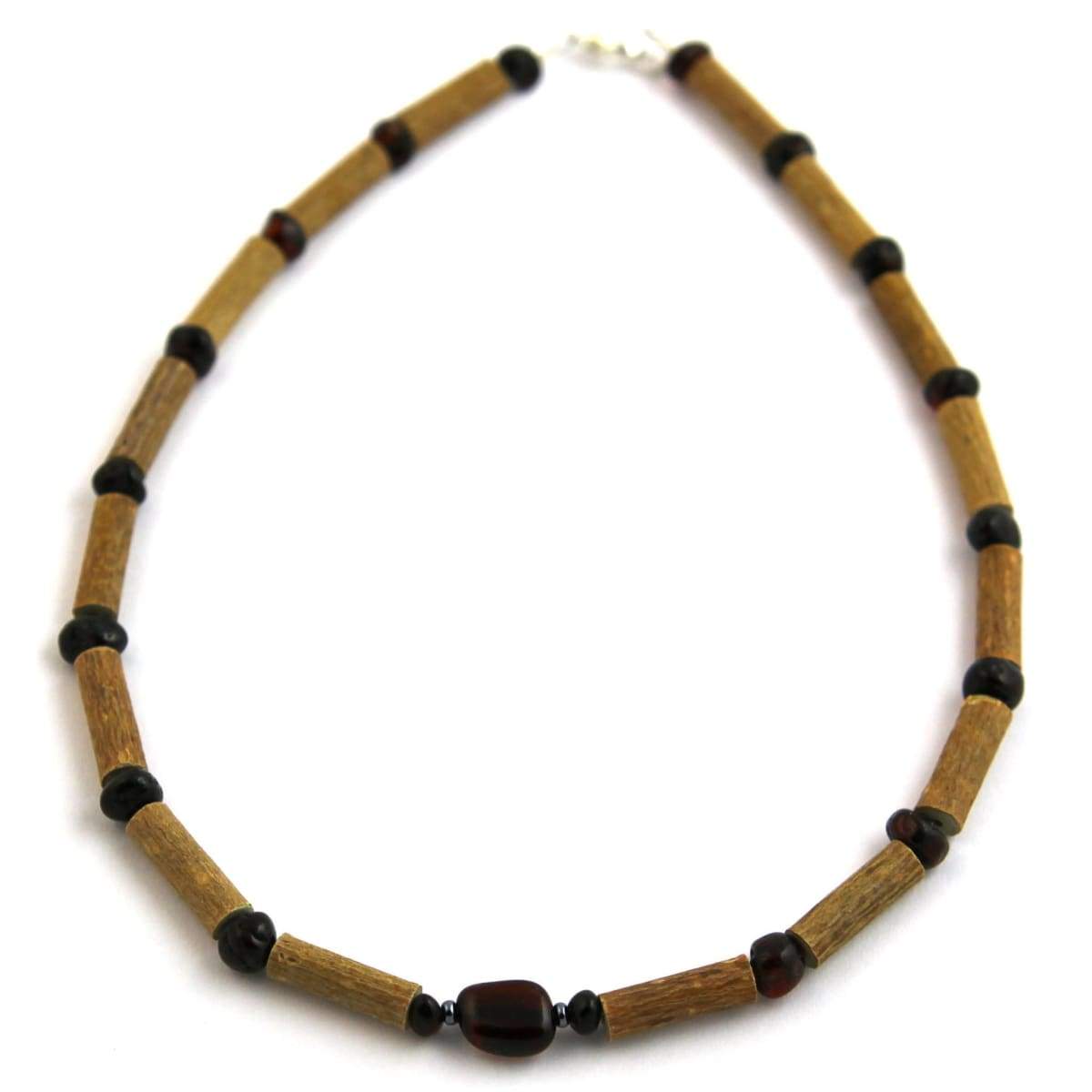 Hazel-Amber Dark Amber - 11 Necklace - Lobster Claw Clasp - Hazelwood & Baltic Amber Jewelry