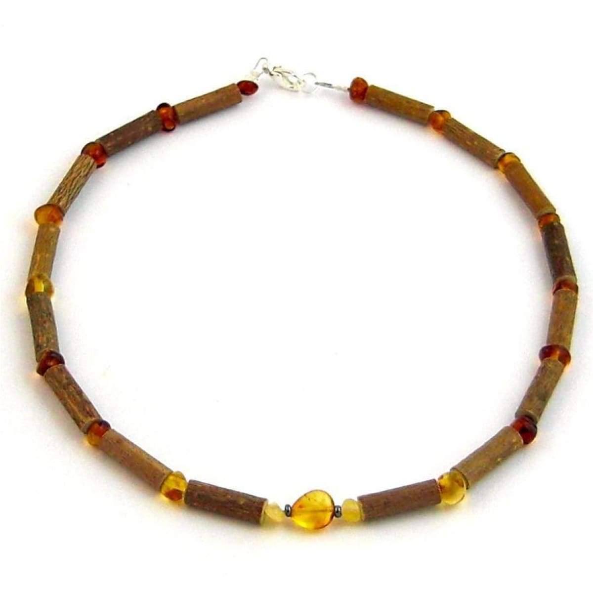 Hazel-Amber Honey Amber - 11 Necklace - Lobster Claw Clasp - Hazelwood &amp; Baltic Amber Jewelry