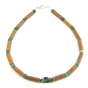 Hazel-Gemstone African Jade - 11 Necklace - Lobster Claw Clasp - Hazelwood & Gemstone Jewelry