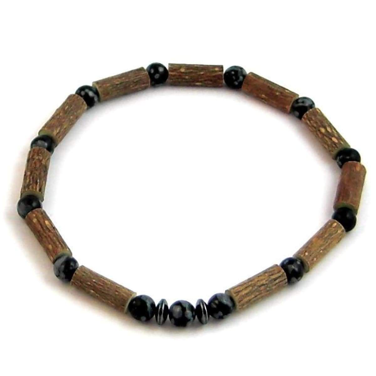 Hazel-Gemstone Black Obsidian - 7 Bracelet - Hazelwood & Gemstone Jewelry