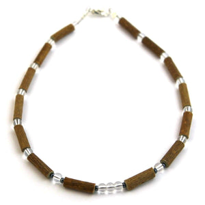 Hazel-Gemstone Crystal - 11 Necklace - Lobster Claw Clasp - Hazelwood & Gemstone Jewelry