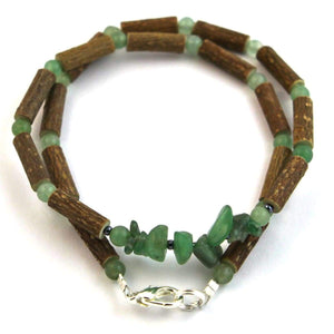Hazel-Gemstone Green Aventurine Chip - 16 Necklace - Hazelwood & Gemstone Jewelry