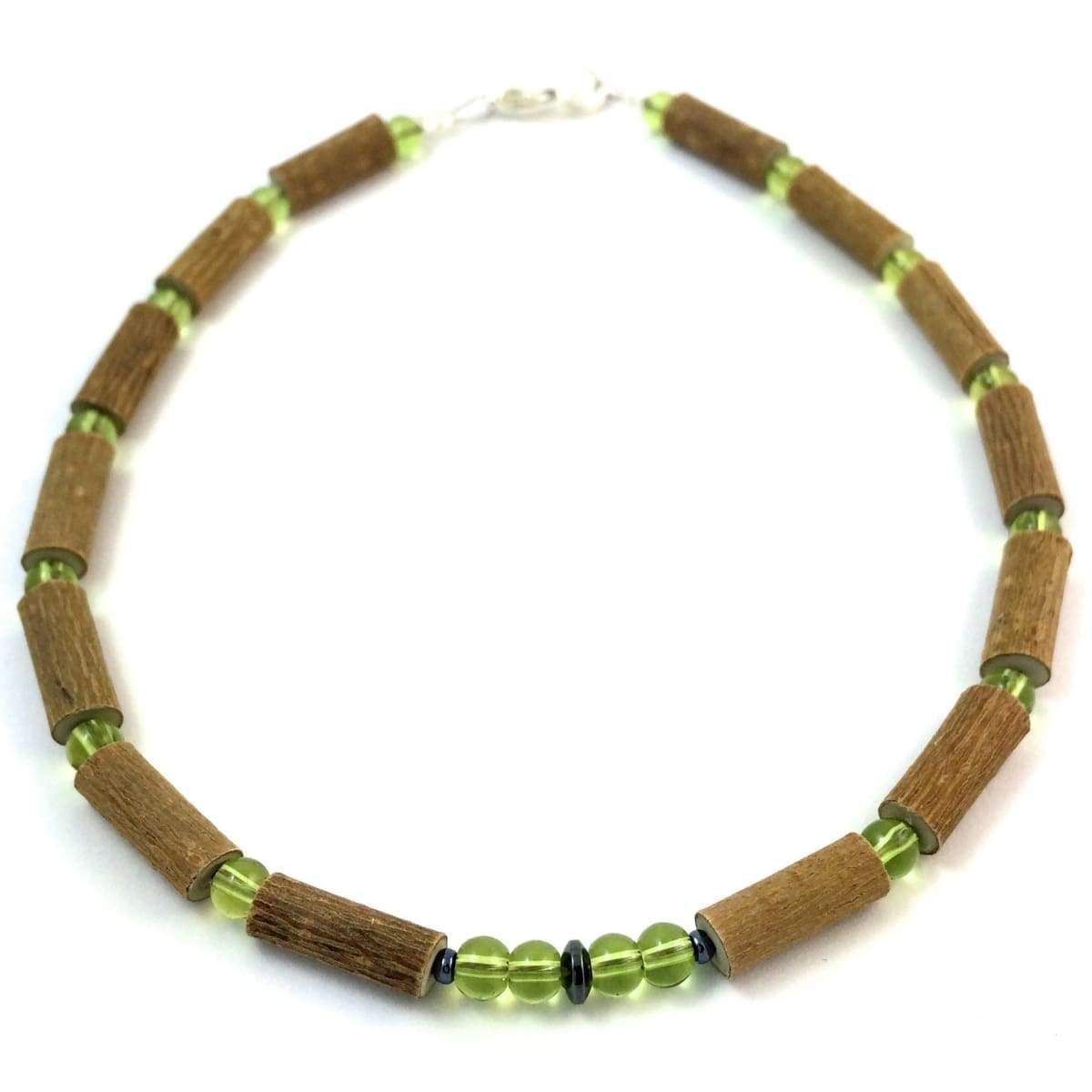 Hazel-Gemstone Green Peridot - 11 Necklace - Lobster Claw Clasp - Hazelwood &amp; Gemstone Jewelry