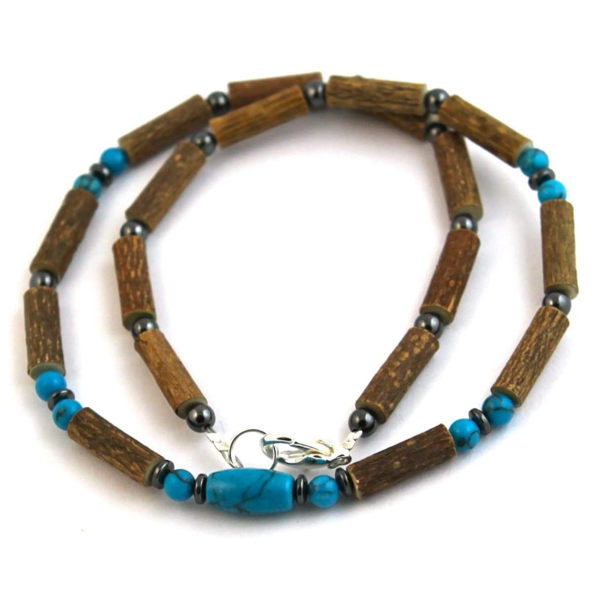 Hazel-Gemstone Turquoise - 16 Necklace - Lobster Claw Clasp - Hazelwood &amp; Gemstone Jewelry