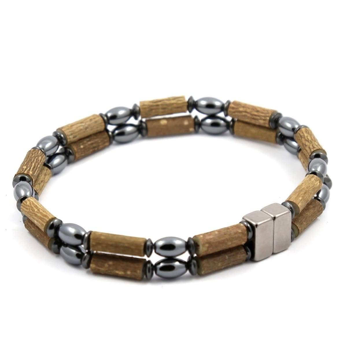 Hazel-Magnetic Double Oval Hematite - 7 Bracelet - Hazelwood &amp; Magnetic Jewelry