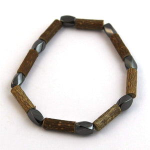 Hazel-Magnetic Twist Hematite - 7 Bracelet - Hazelwood & Magnetic Jewelry