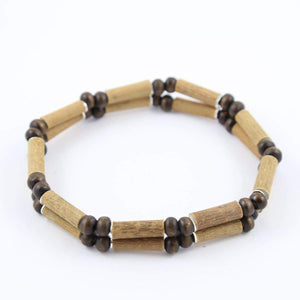 Hazelwood All Brown For Teens & Adults - 7 Double Bracelet - Hazelwood Jewelry