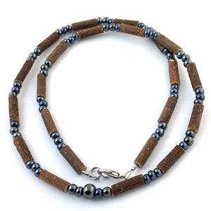 Hazelwood All Hematite - 16 Necklace - Hazelwood Jewelry