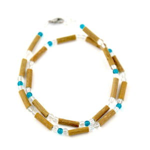 Hazelwood Aqua & Clear - 16 Necklace - Hazelwood Jewelry