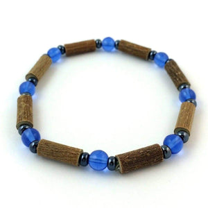 Hazelwood Blue & Hematite - 7 Bracelet - Hazelwood Jewelry